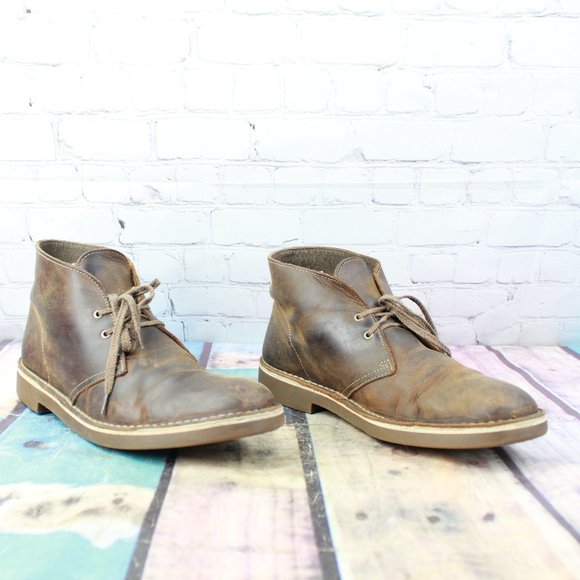 CLARKS Chukka Lace Up Boots Shoes Size 10.5 M - Picture 3 of 9